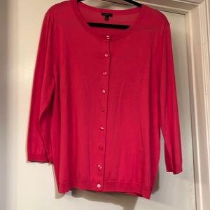 Talbots XL Pink Cardigan Sweater